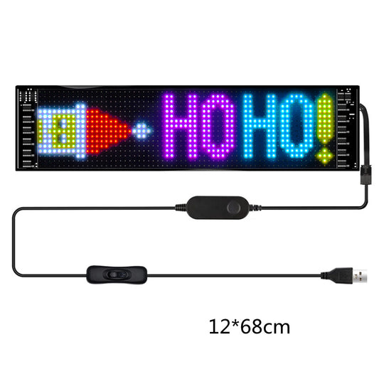 Letrero LED programable para Auto – Pantalla Ultrafina Full Color"
